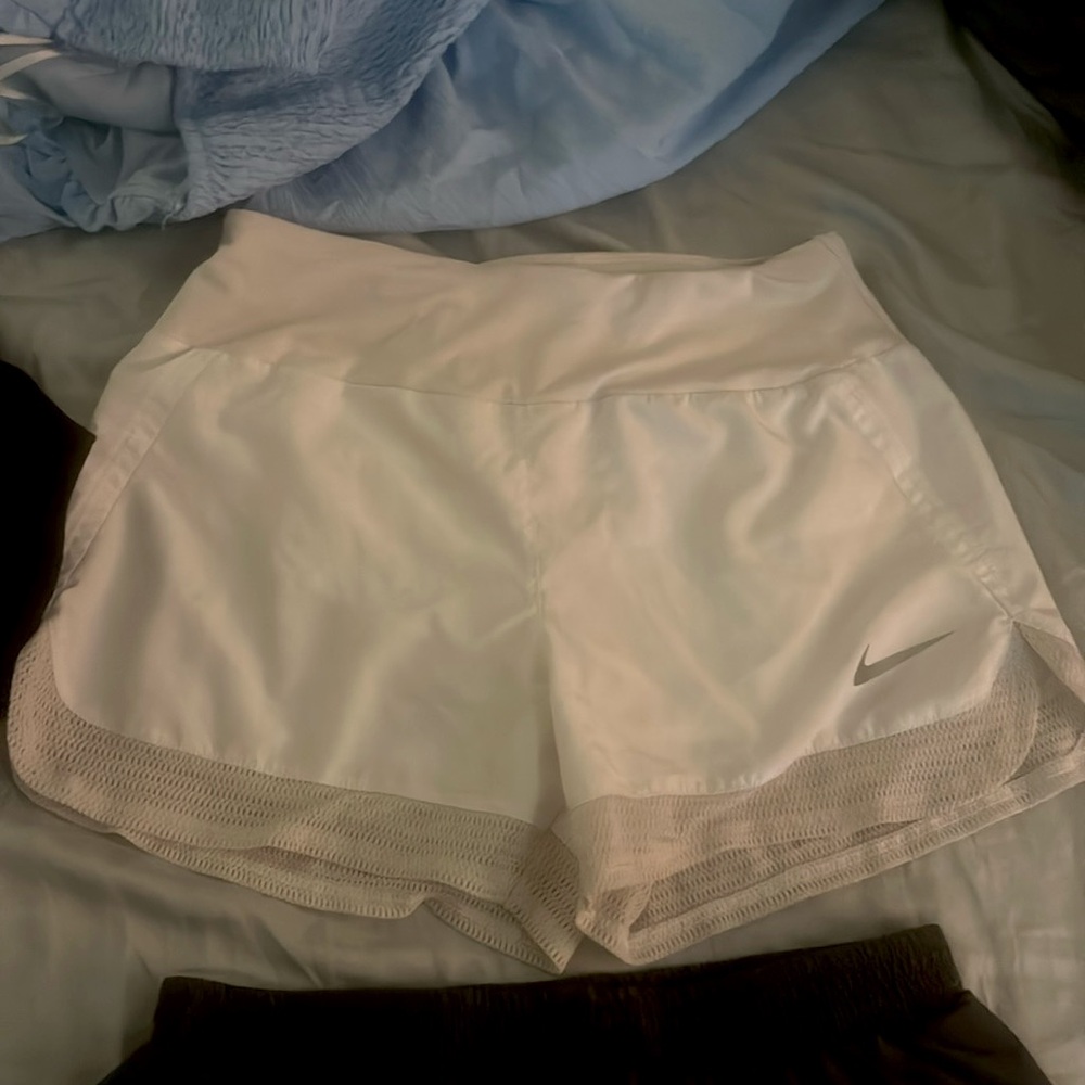 Nike athletic shorts, size extra small, white